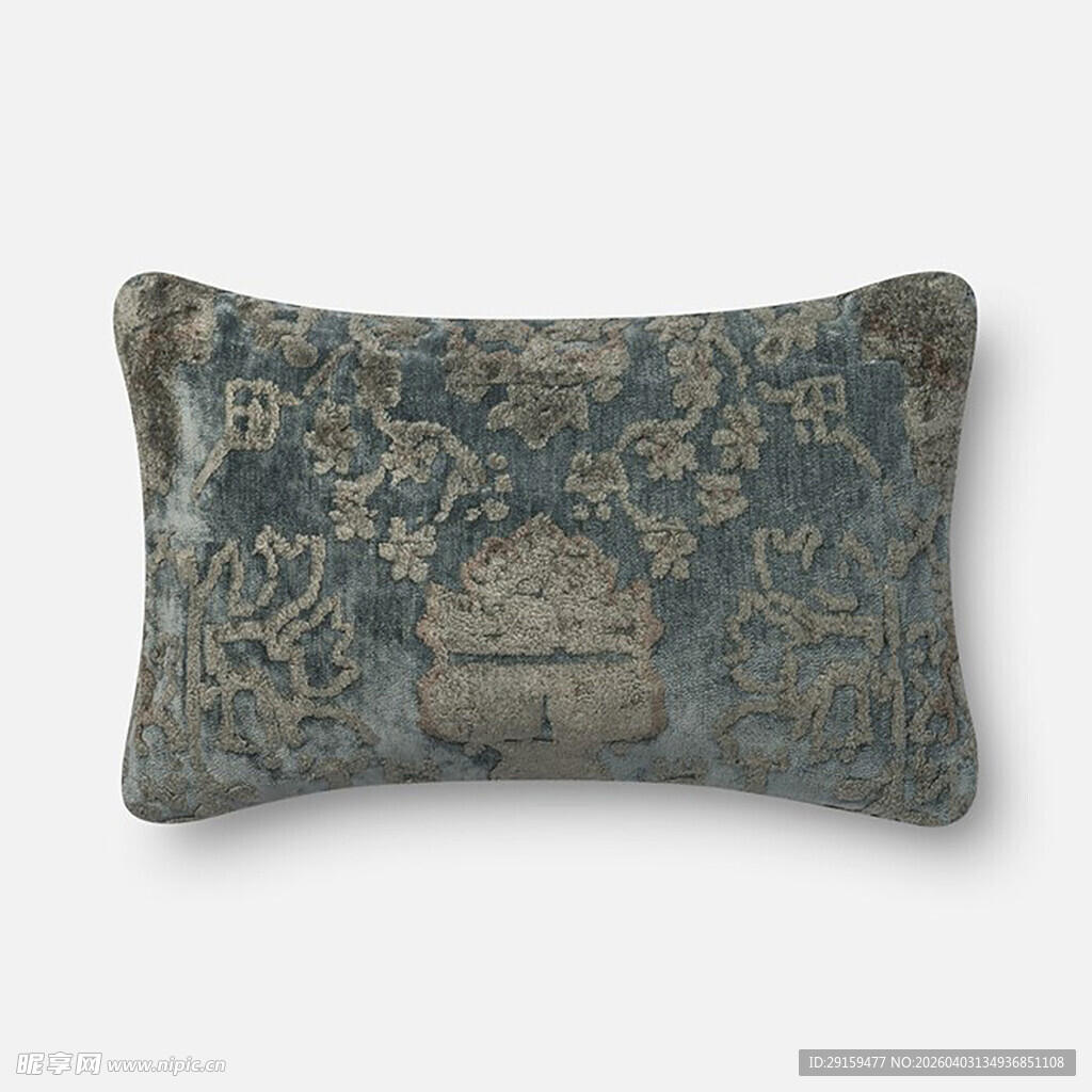 复古花纹长形抱枕