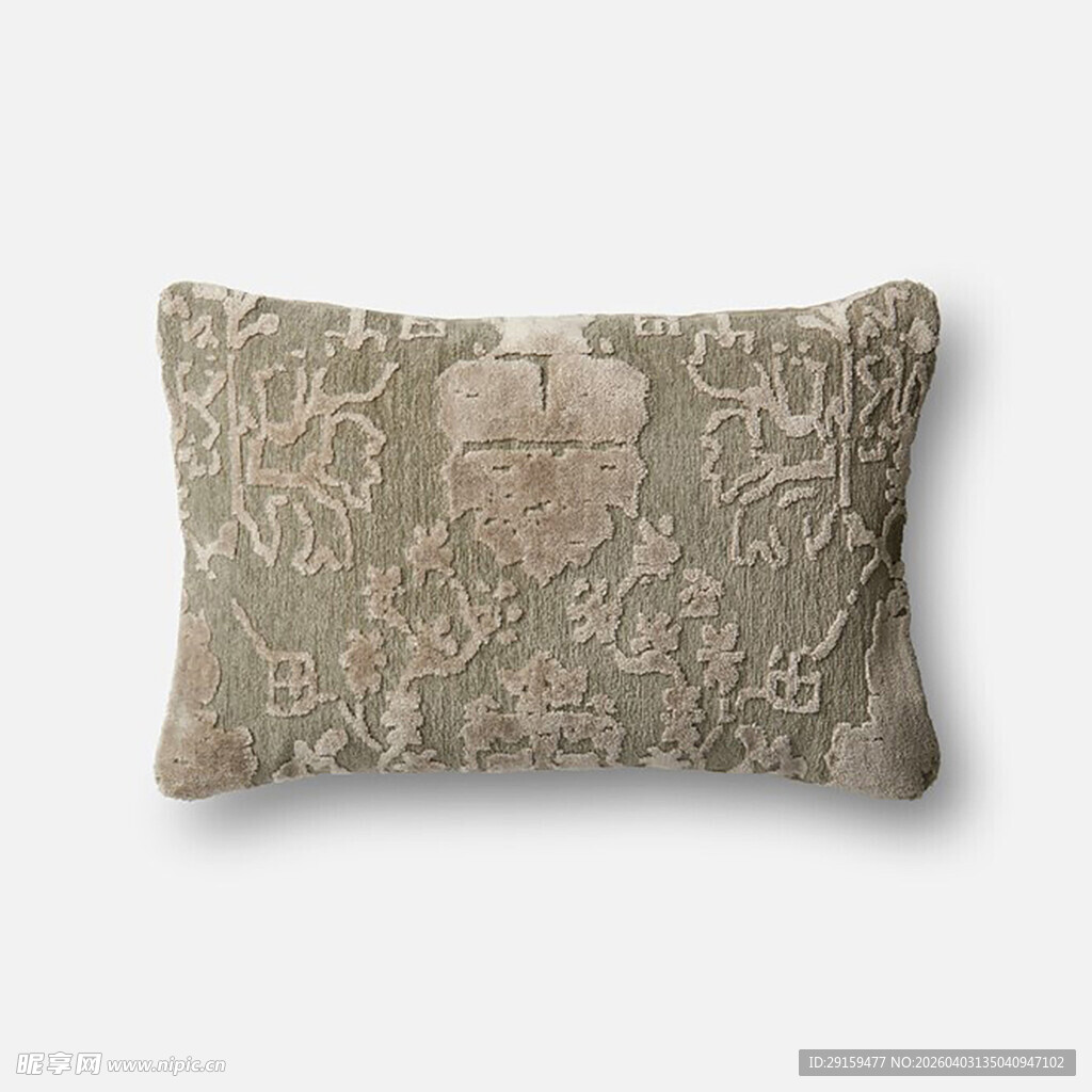 复古花纹长方形抱枕