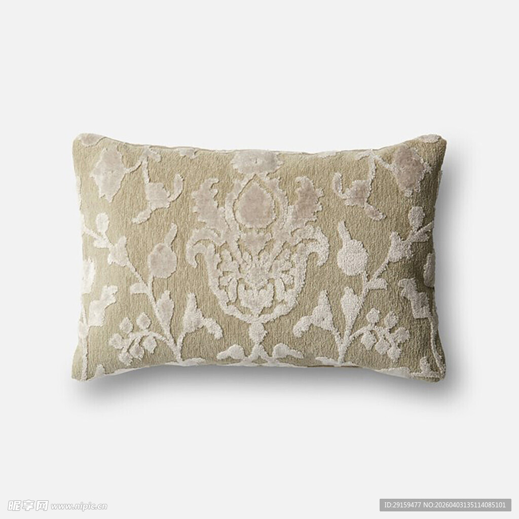 米色花纹抱枕