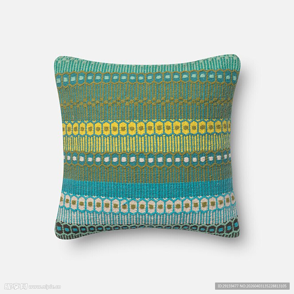 多彩条纹装饰抱枕