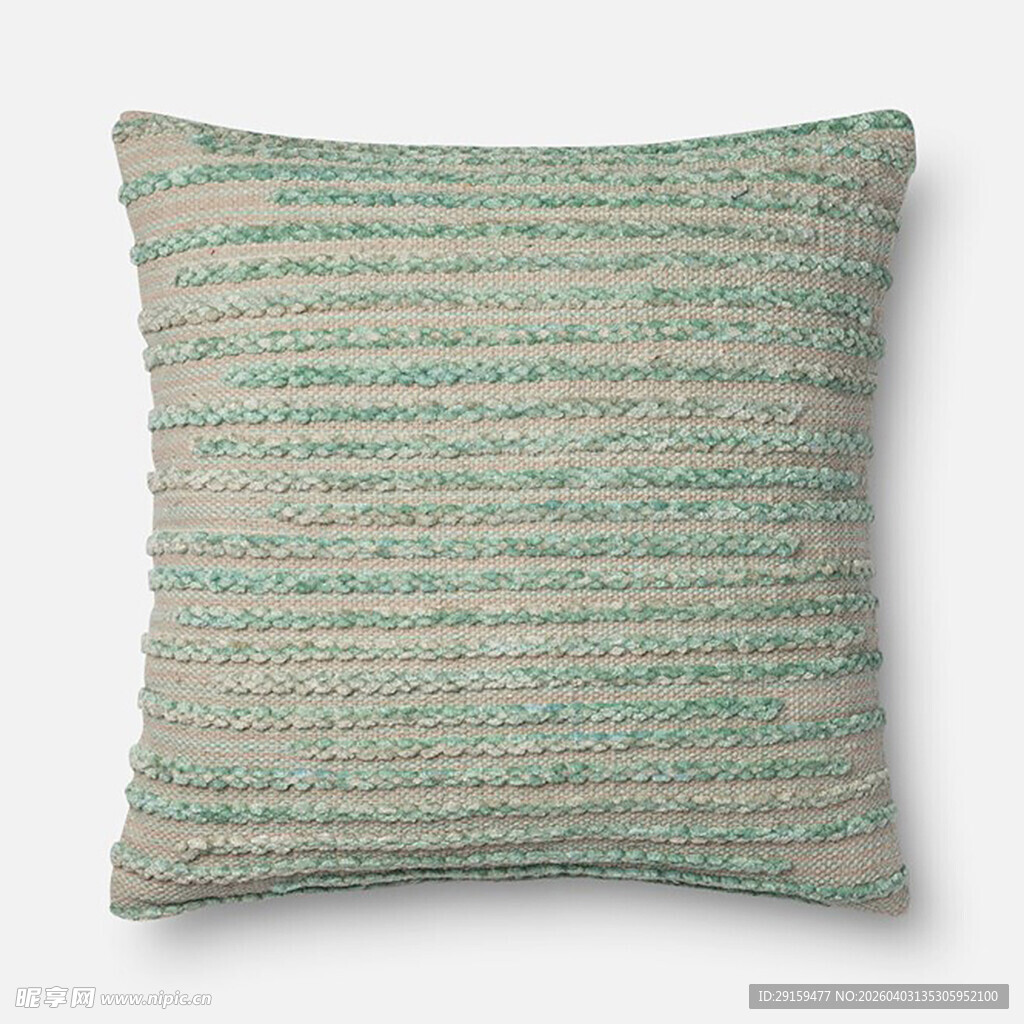 条纹编织抱枕