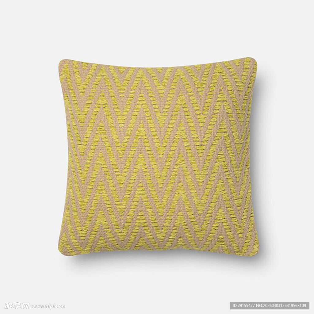 黄色几何图案装饰抱枕
