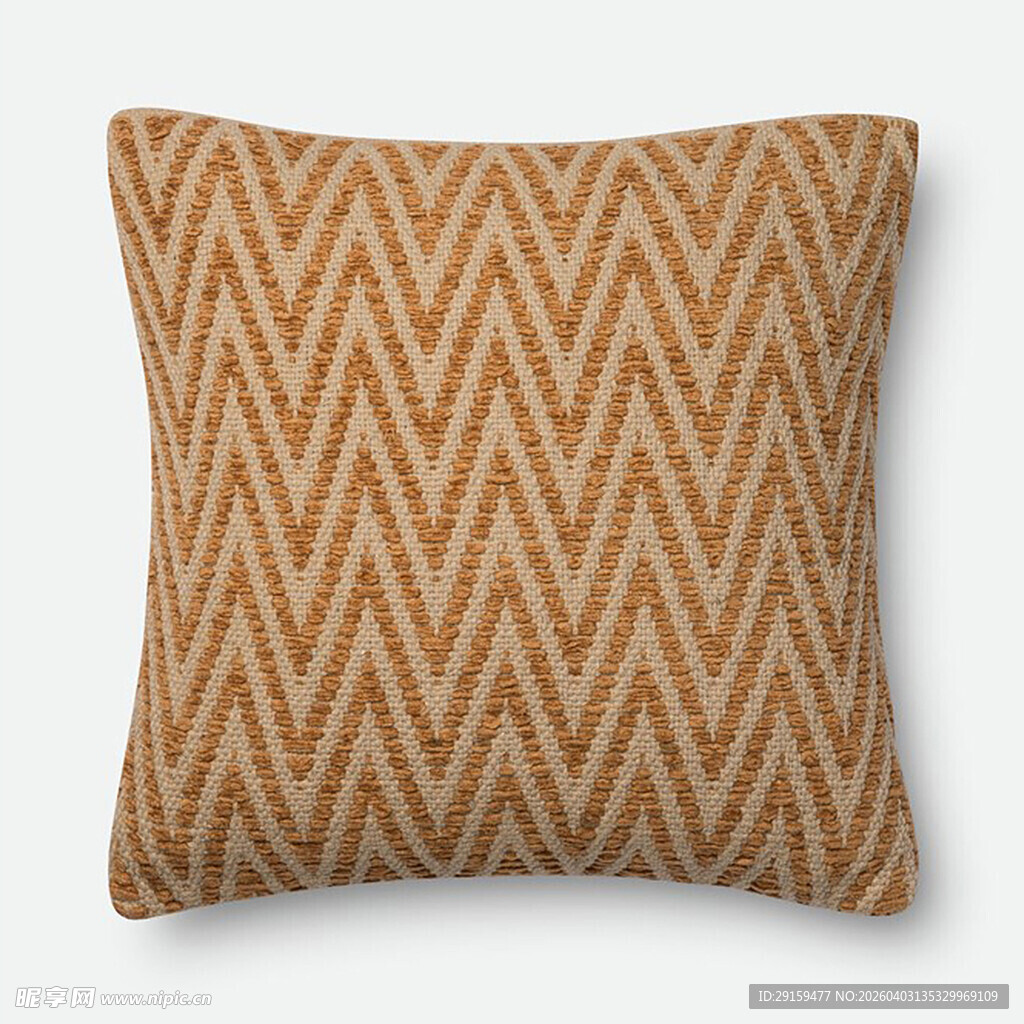 橙色条纹抱枕