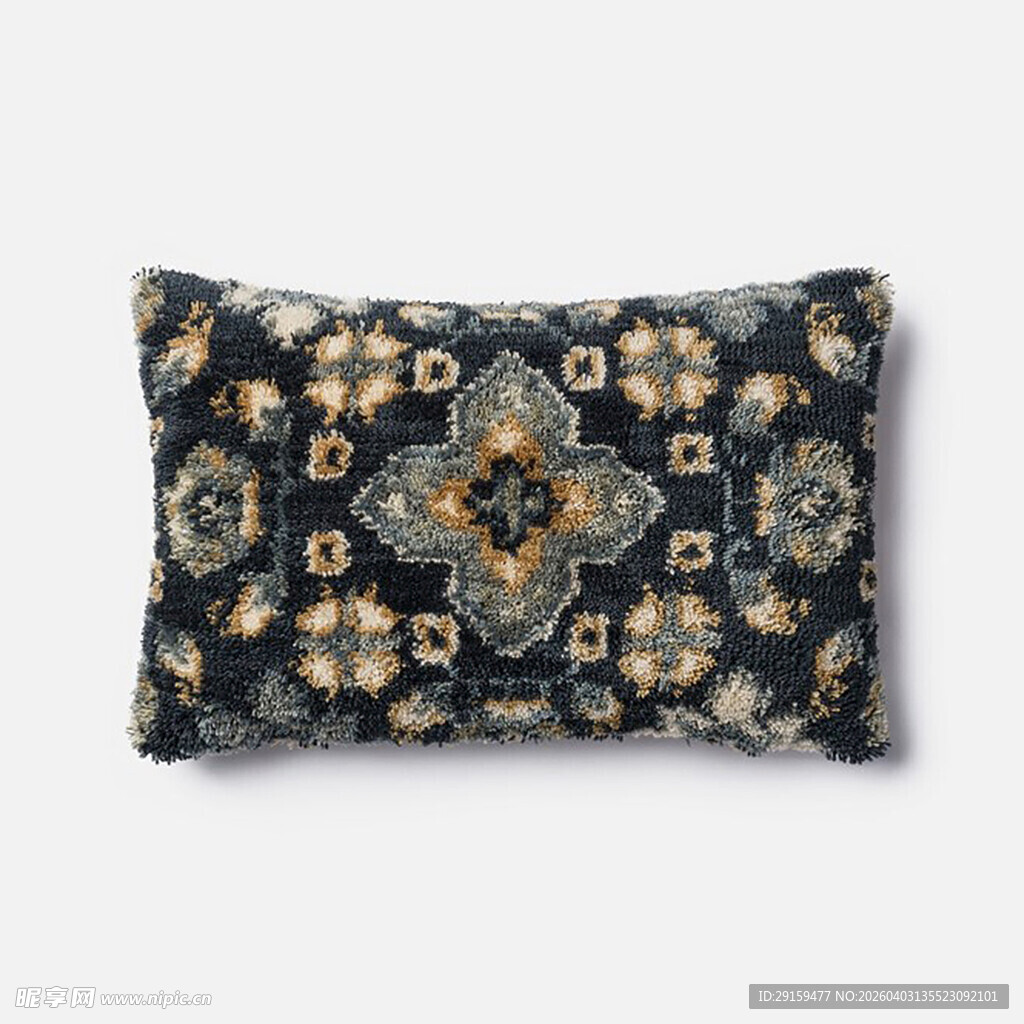 复古花纹靠枕