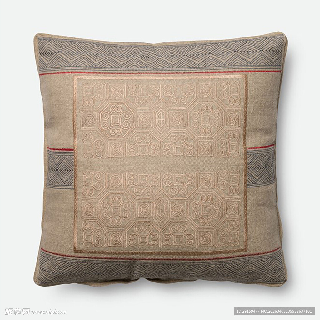 复古风格拼布装饰抱枕