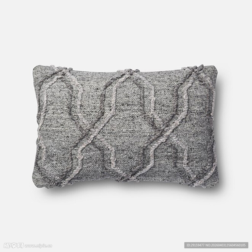 灰色几何图案抱枕