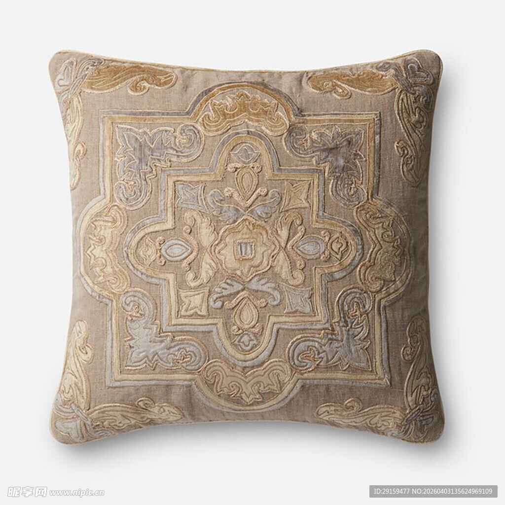 复古花纹抱枕