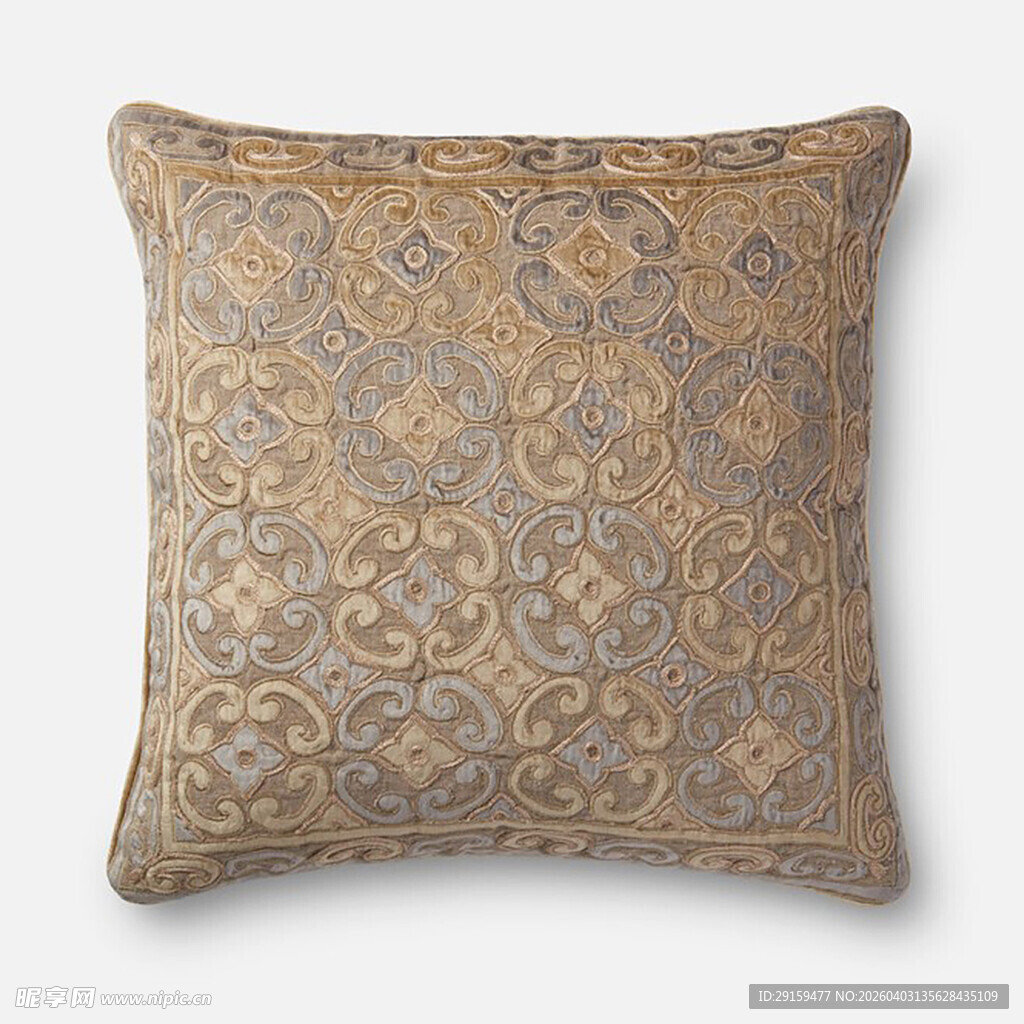 复古花纹抱枕