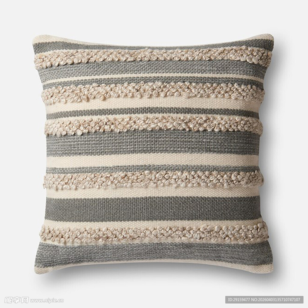 条纹编织风抱枕