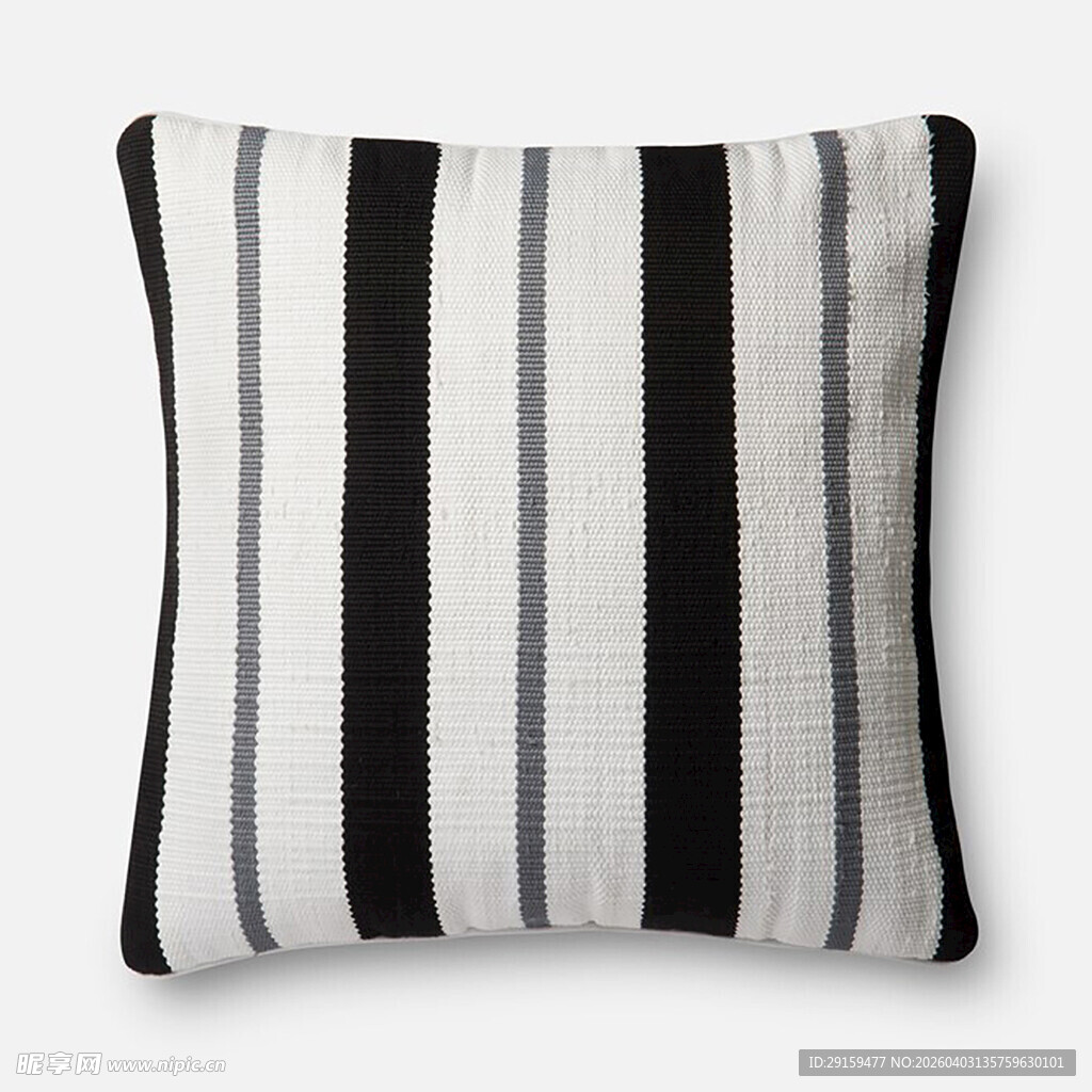 黑白条纹抱枕