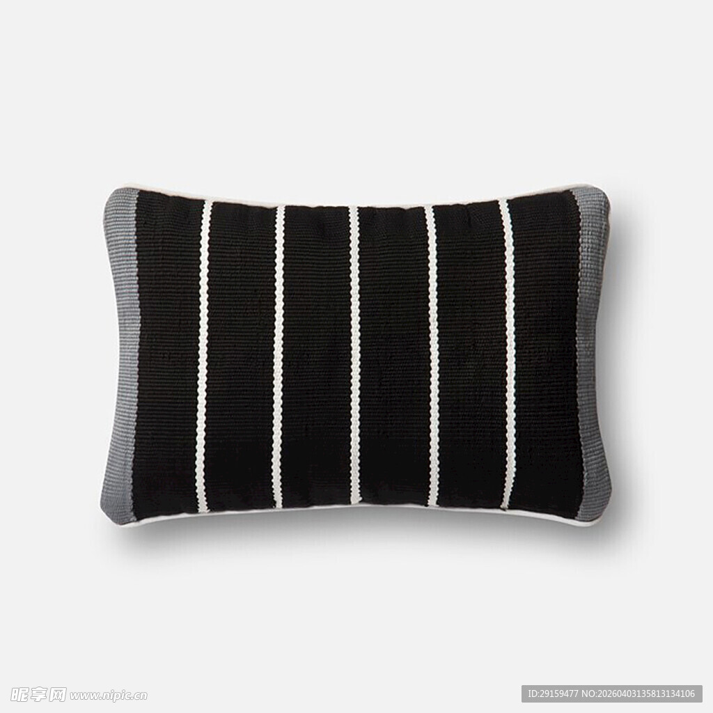 黑白条纹抱枕