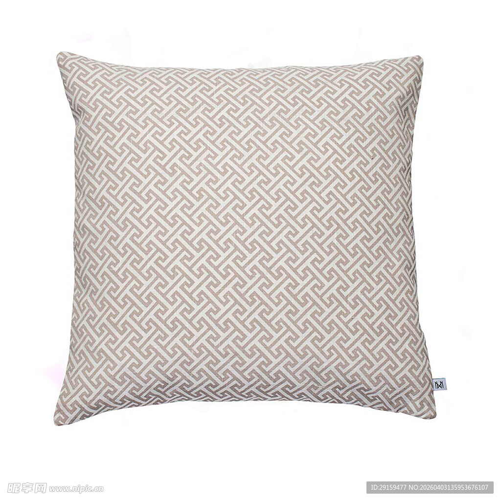 几何图案浅灰色抱枕