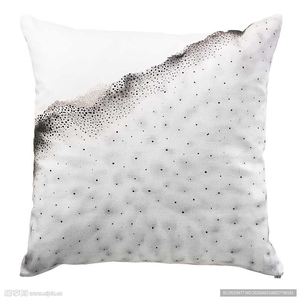 纹理独特的白色抱枕