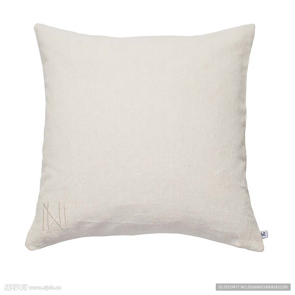 米色方形简约抱枕