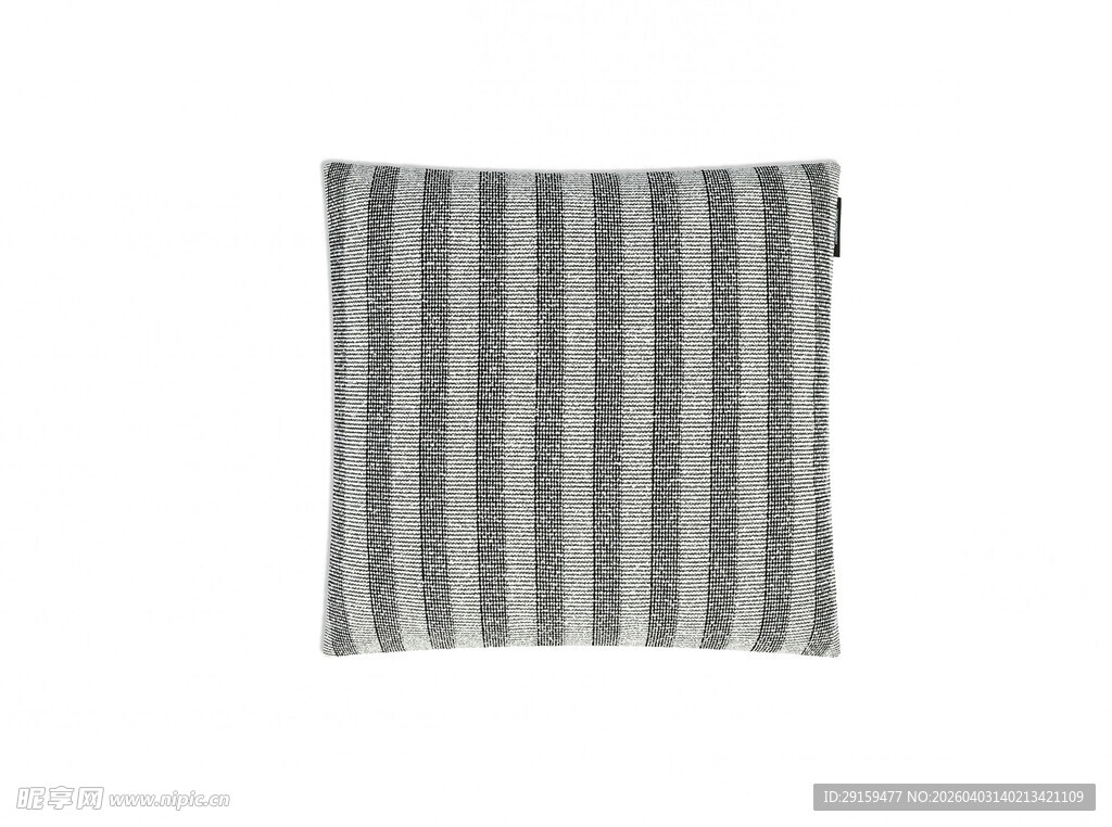 条纹棉布方形抱枕