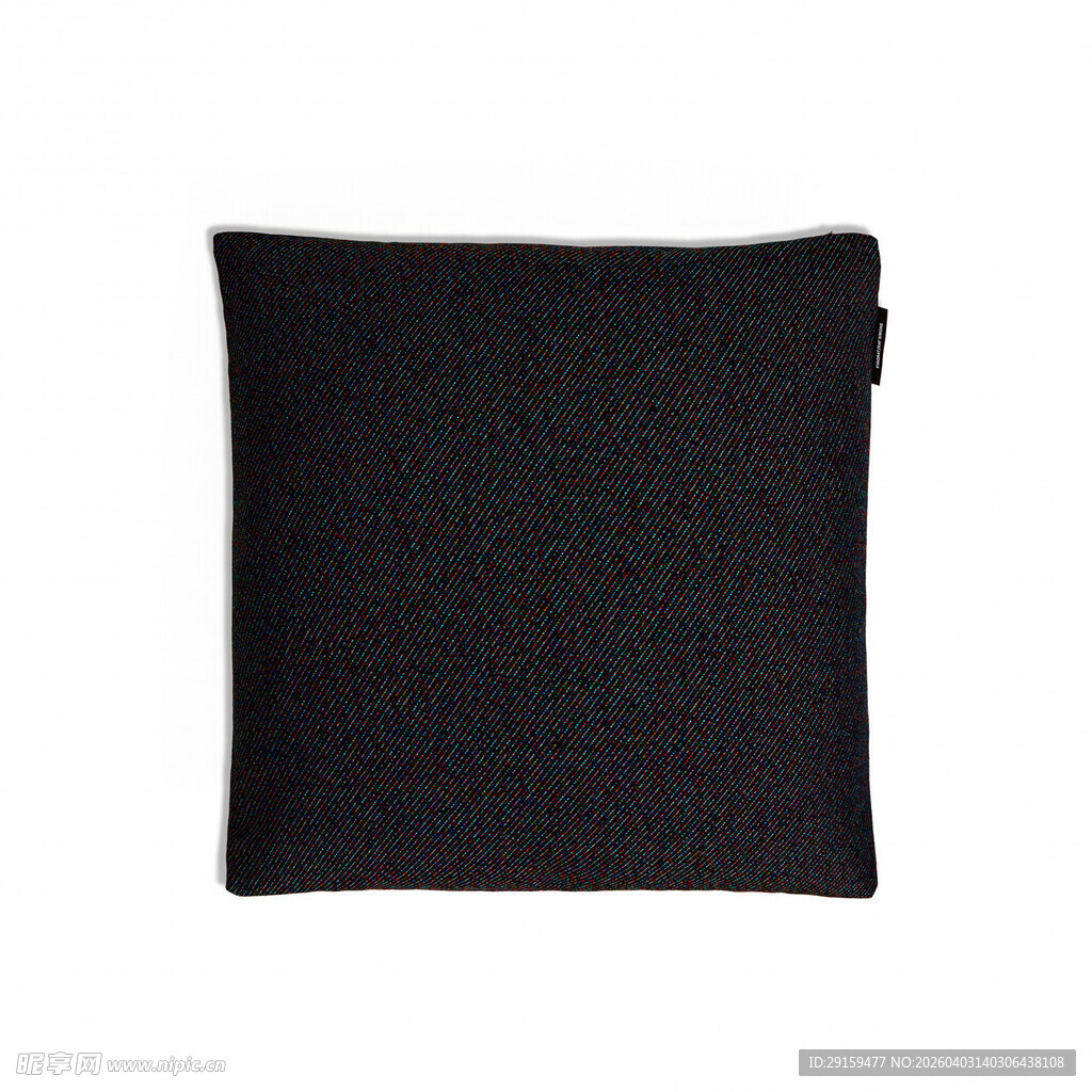 黑色简约方形抱枕