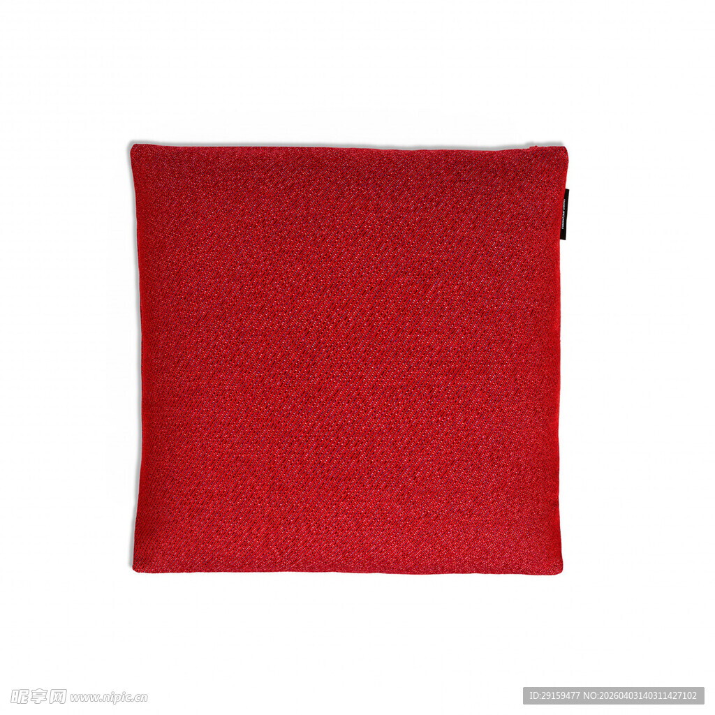 红色方形布垫