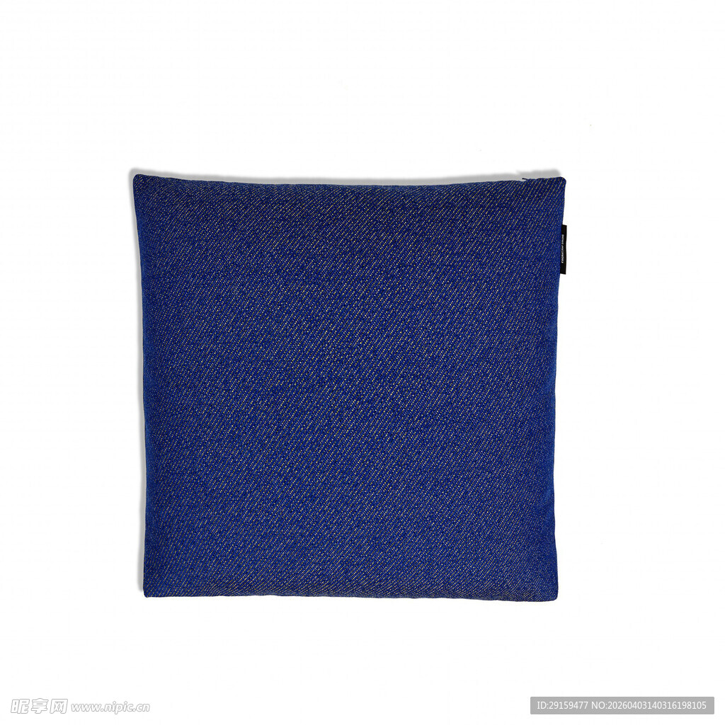 深蓝色简约方形抱枕