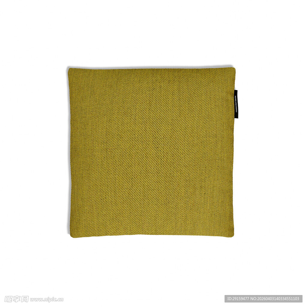 黄色简约方形布袋