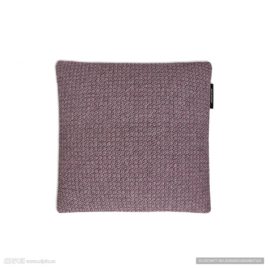 紫色布艺方形抱枕