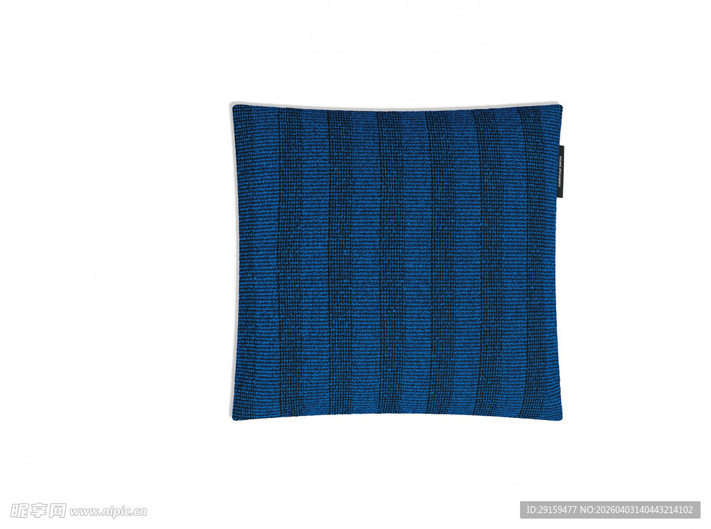 蓝色条纹方形织物