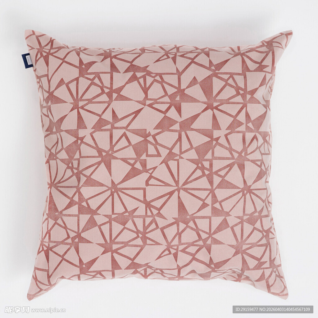 粉色几何图案抱枕