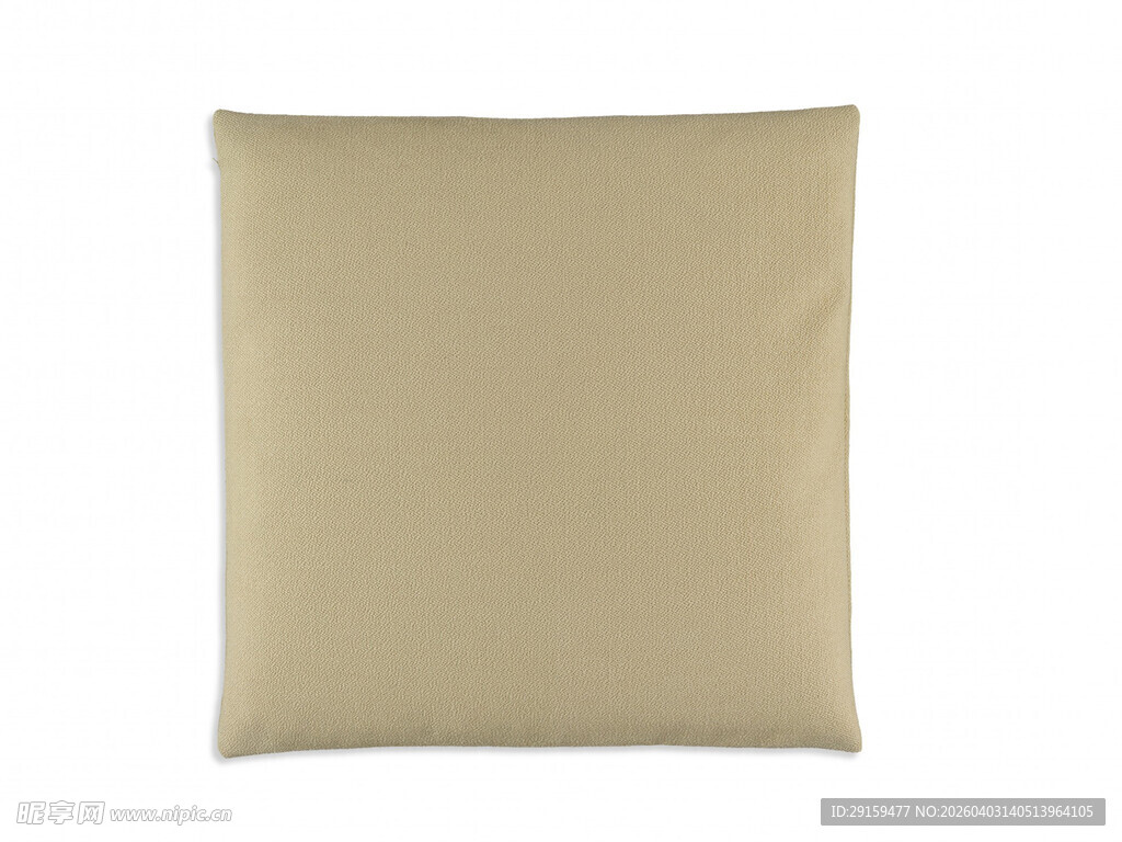 米色方形抱枕