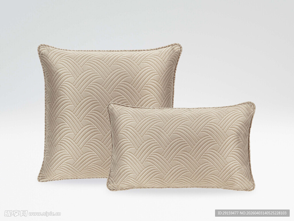 米色简约抱枕
