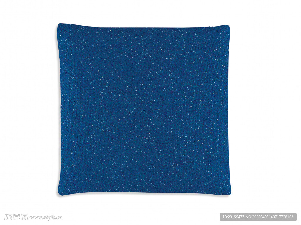 蓝色方形抱枕