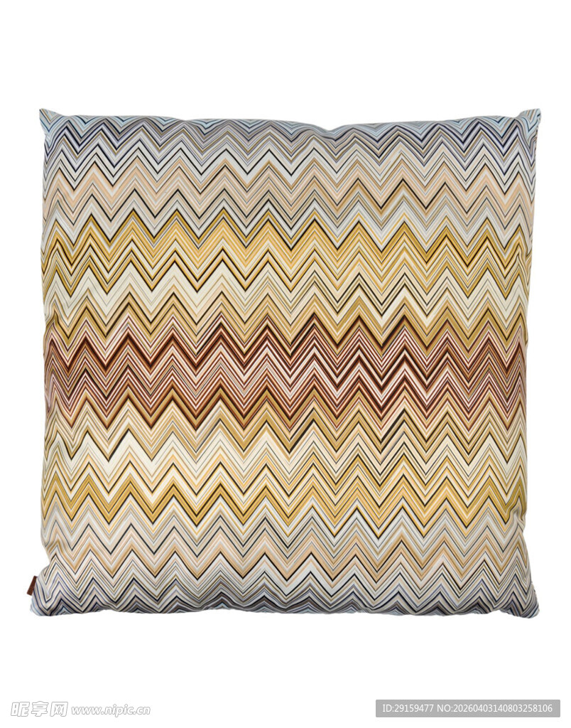 几何波浪纹抱枕