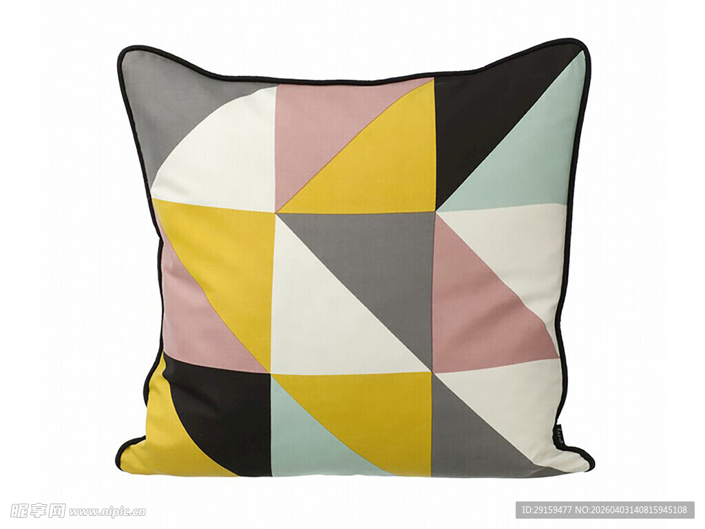 几何图案彩色抱枕