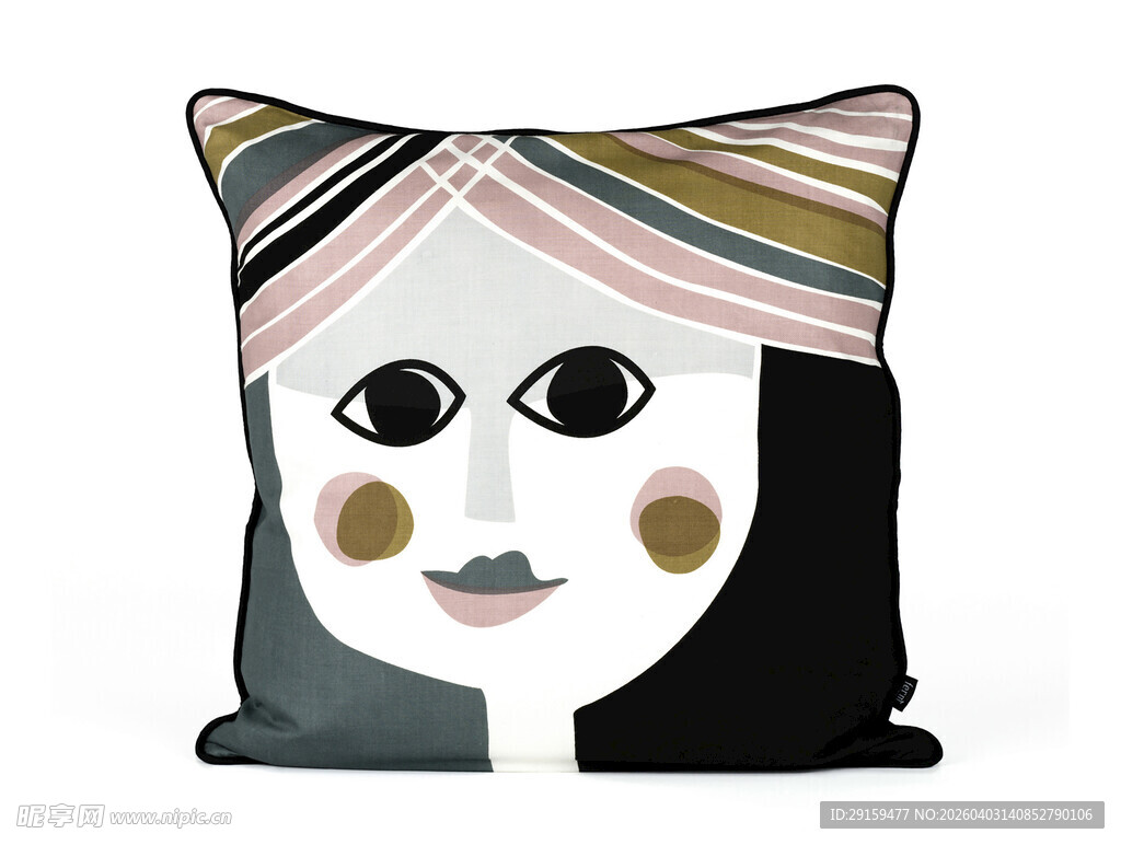 人脸图案创意装饰抱枕