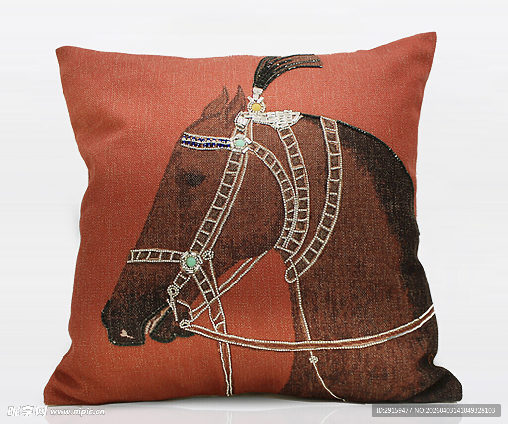 马图案装饰抱枕