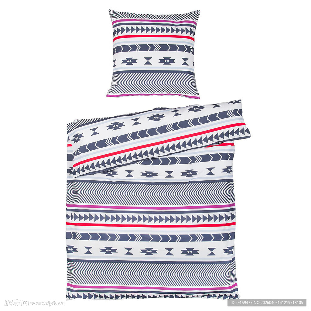 民族风条纹床上用品套装