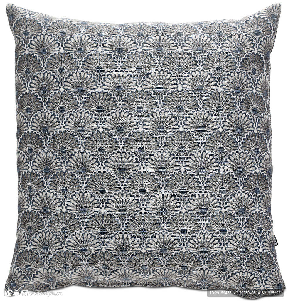 几何图案灰色抱枕