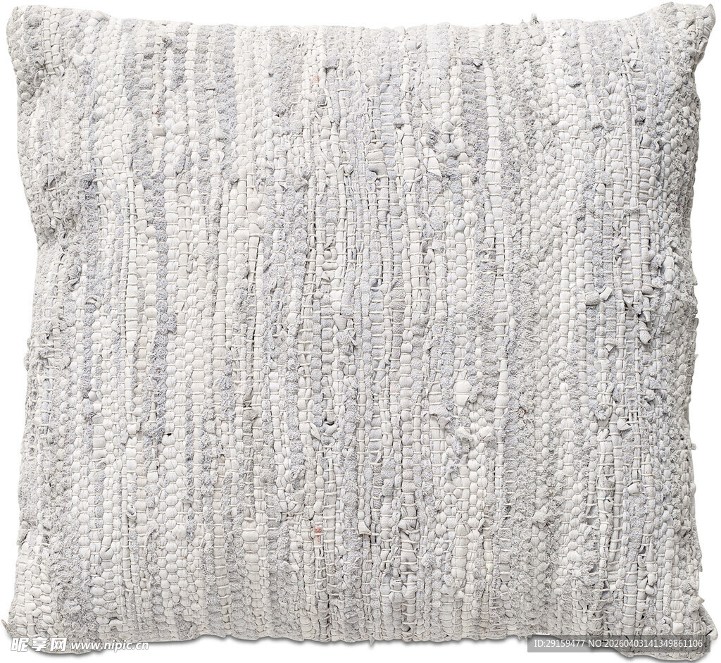 浅灰色纹理抱枕
