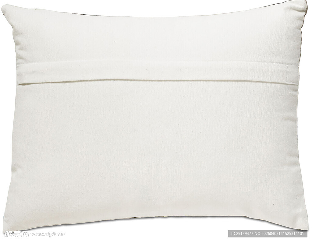 白色简约长方形抱枕