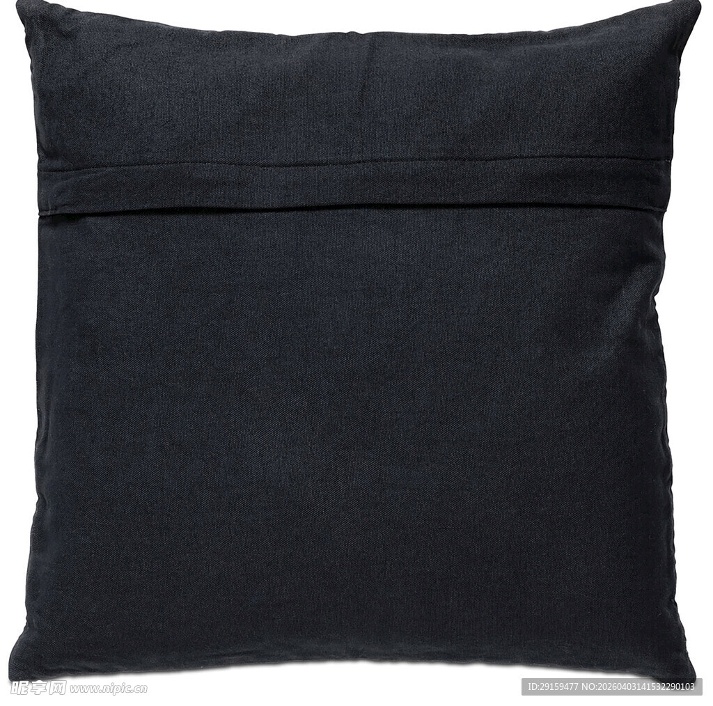黑色简约方形抱枕