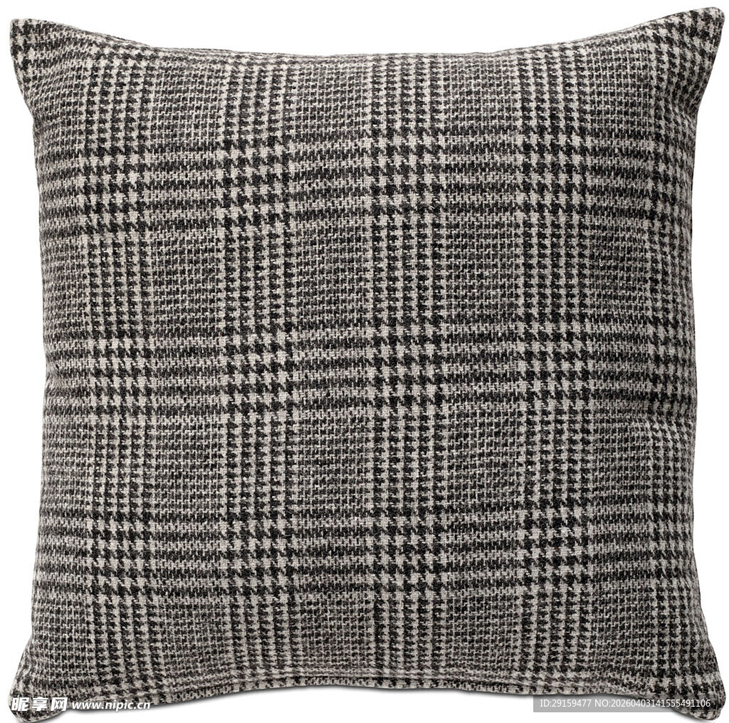 格子图案抱枕