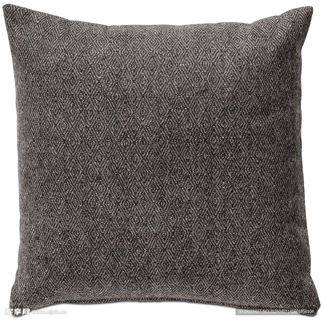 灰色简约方形抱枕