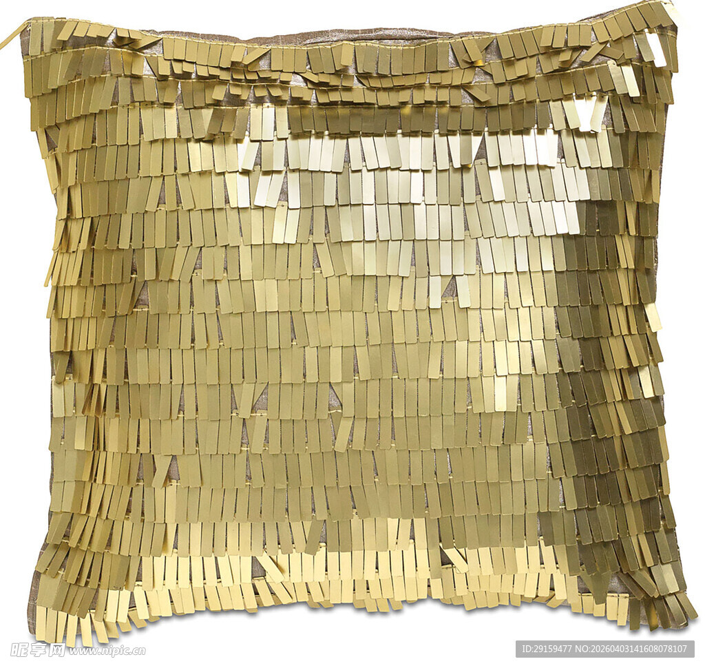 金色亮片装饰抱枕