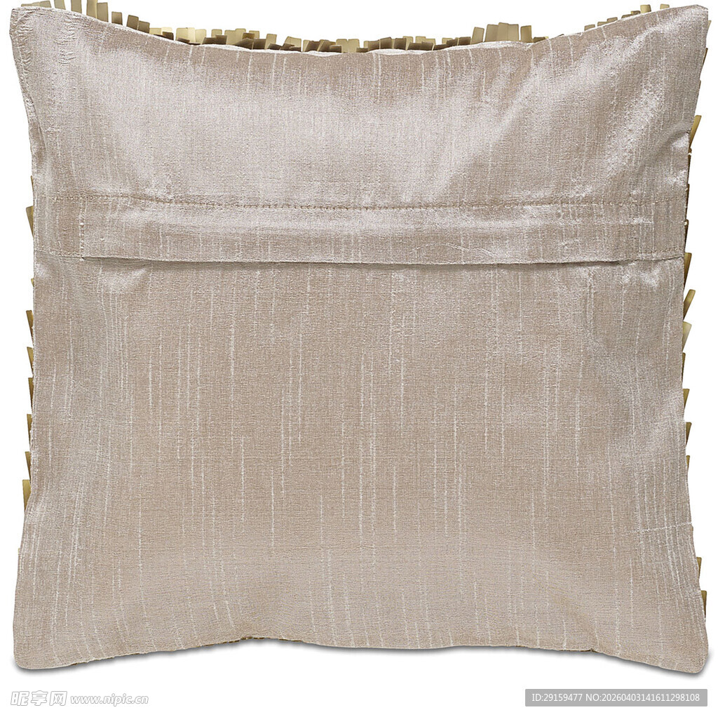 米色流苏装饰抱枕