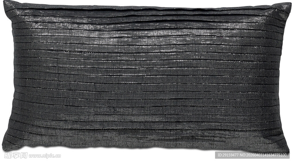 黑色纹理长方形抱枕