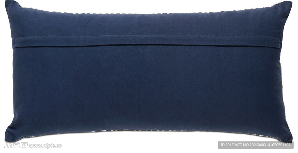 深蓝色长方形抱枕
