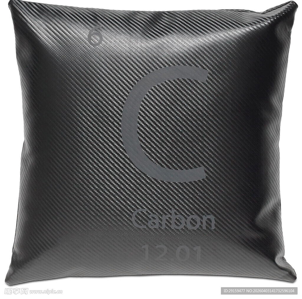 黑色碳纤维纹理抱枕