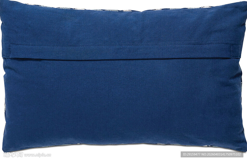 深蓝色简约抱枕