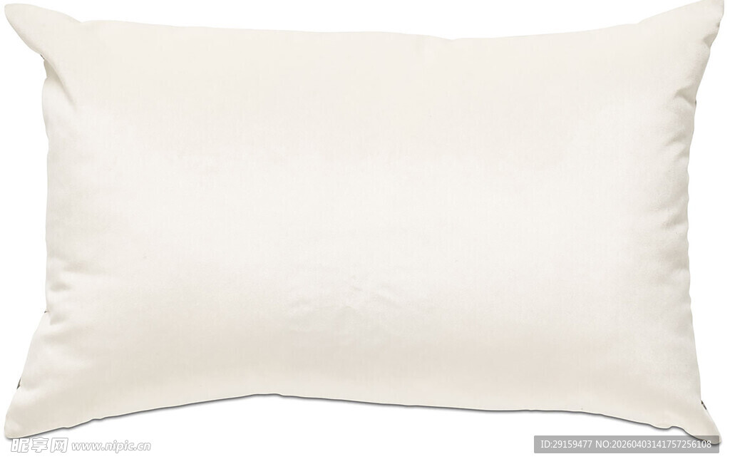 简约白色长方形抱枕