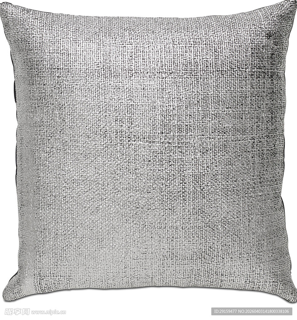 灰色简约亚麻抱枕