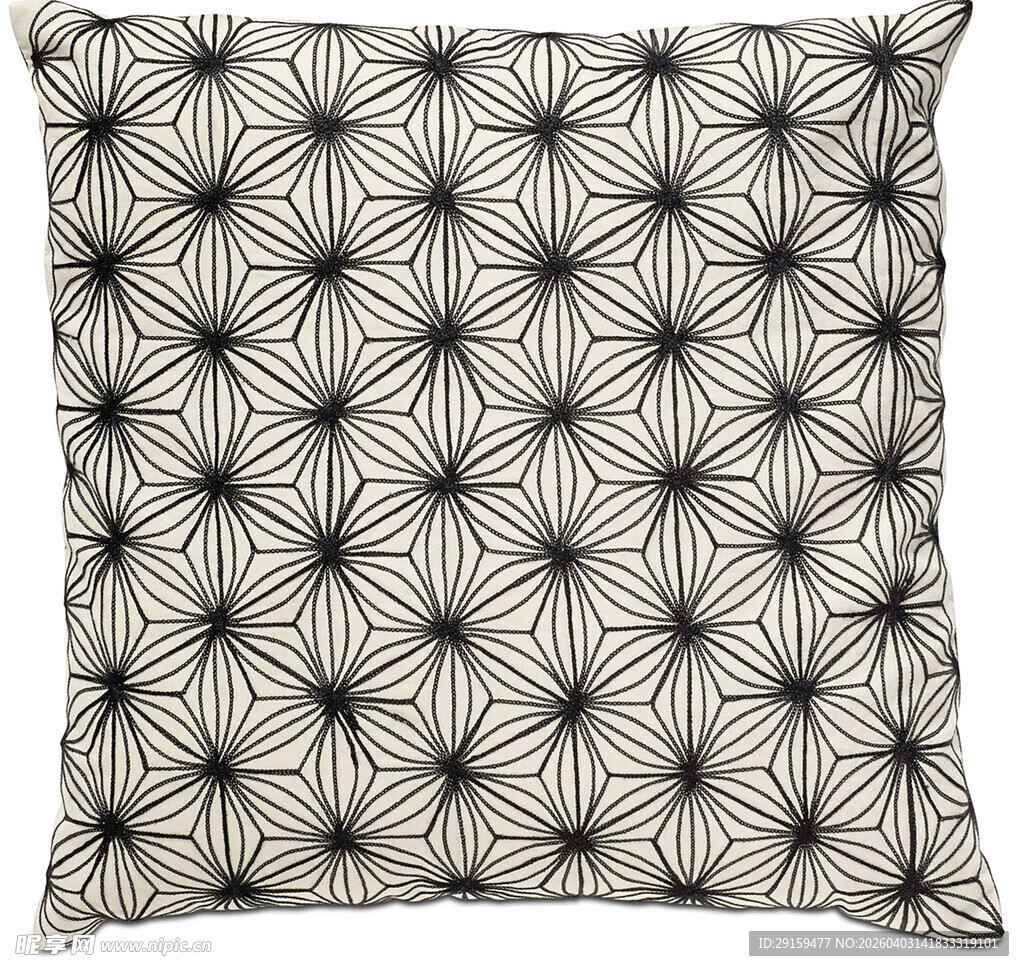 几何图案黑白抱枕