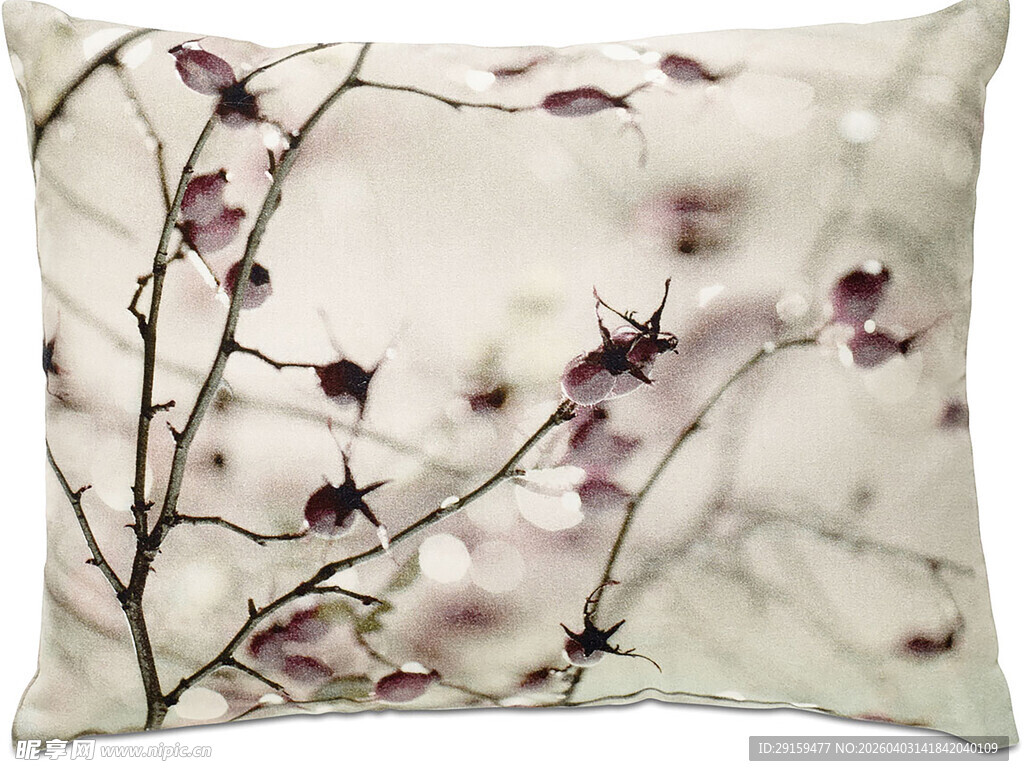 花卉图案抱枕